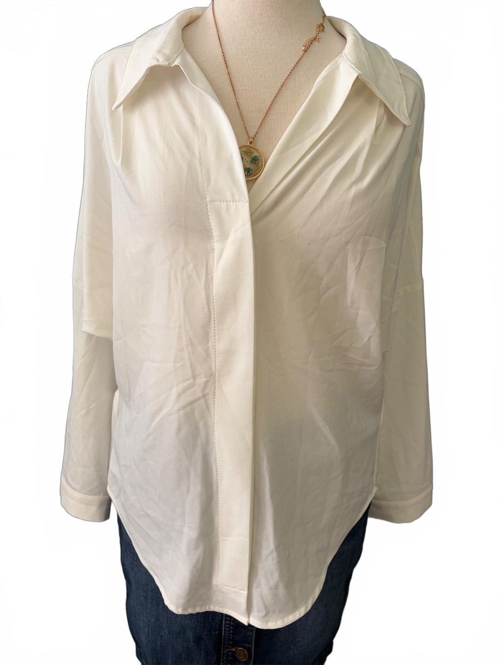 Pinch Women's White Blouse Size Small
