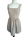 Kirious Los Angeles Beige Sleeveless Mini Dress Medium
