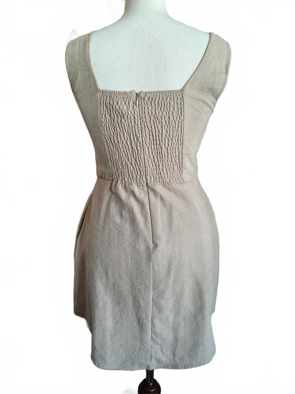 Kirious Los Angeles Beige Sleeveless Mini Dress Medium