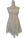 A New Day Women's White Cotton Spaghetti Strap Dress Small