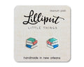 Book Stack Earrings - #shop_name Lilliput Little ThingsEarrings