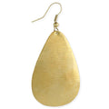 Brushed Gold Teardrop Earring - #shop_name ZADGifts
