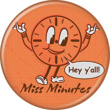 Button: Marvel Loki Miss Minutes 1.25" - #shop_name Ata BoyButtons