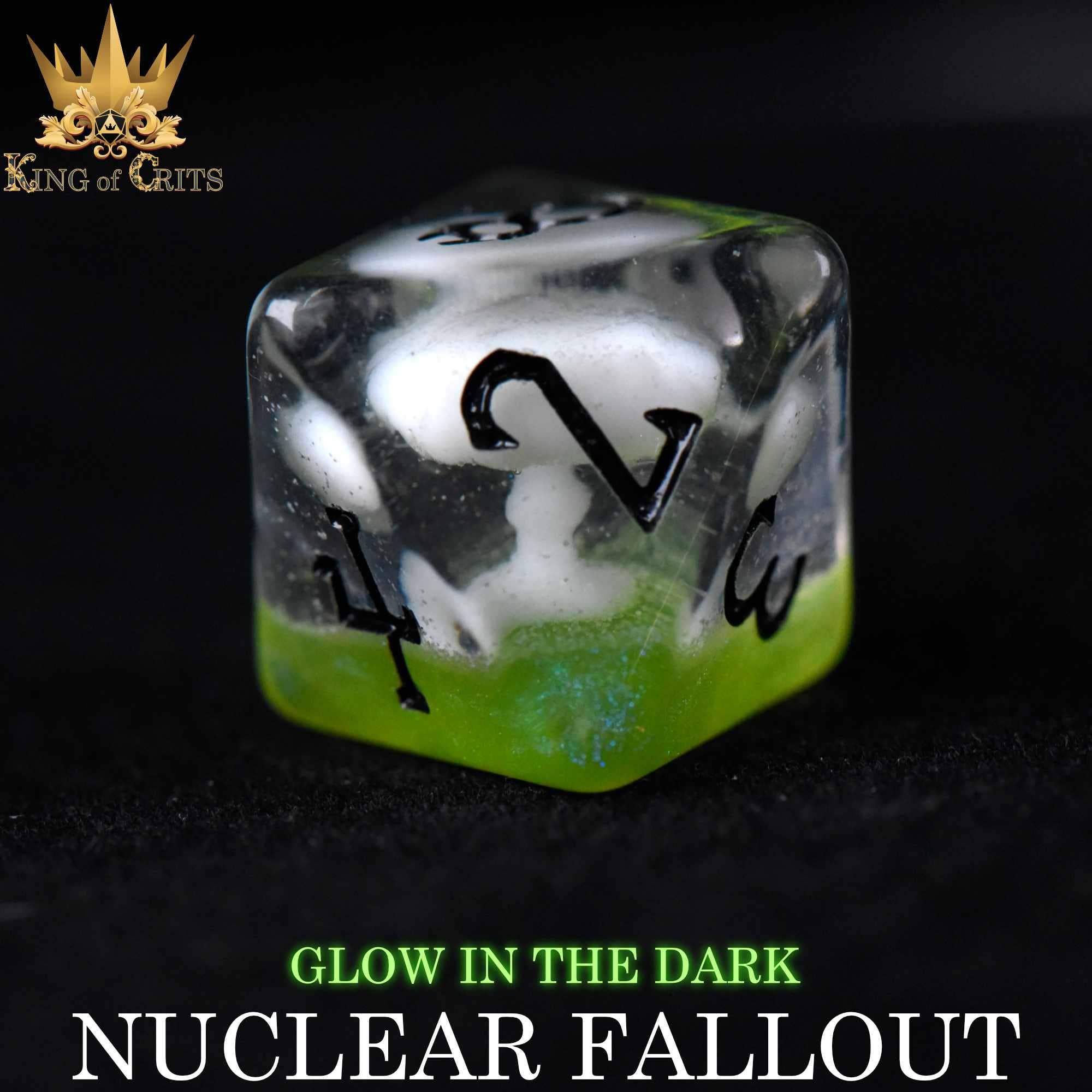 DNDDICE.COM - Nuclear Fallout - 11 Dice Set (Glow)