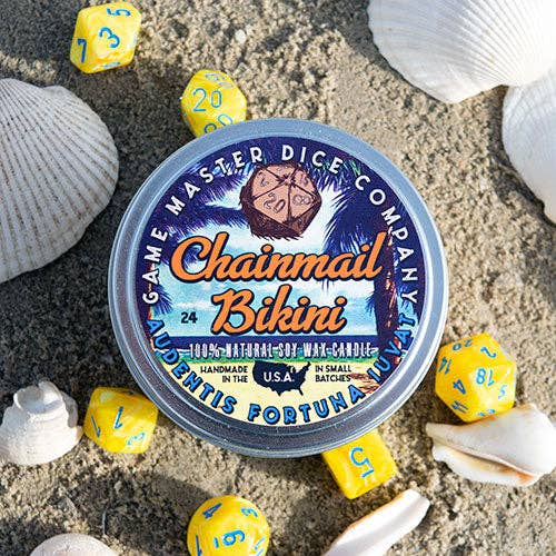 Game Master Dice - Chainmail Bikini Gaming Candle