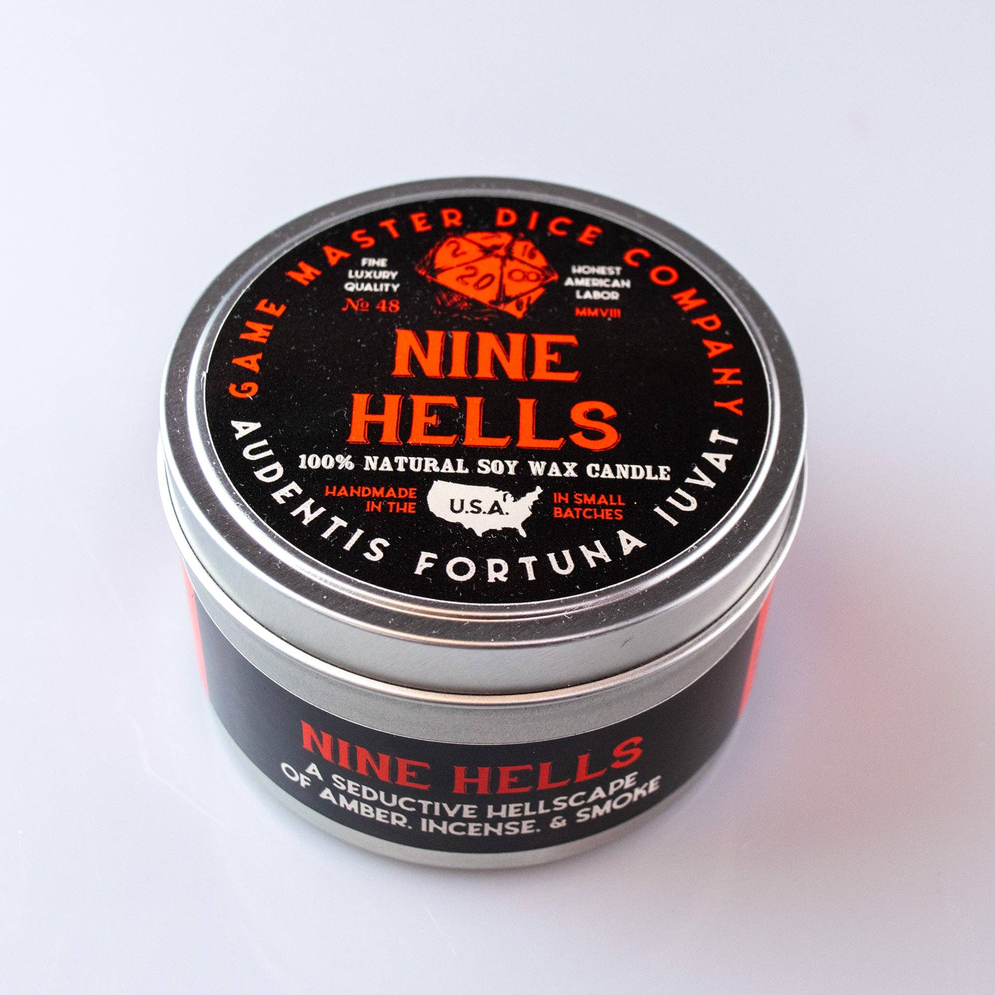 Game Master Dice - Nine Hells Gaming Candle