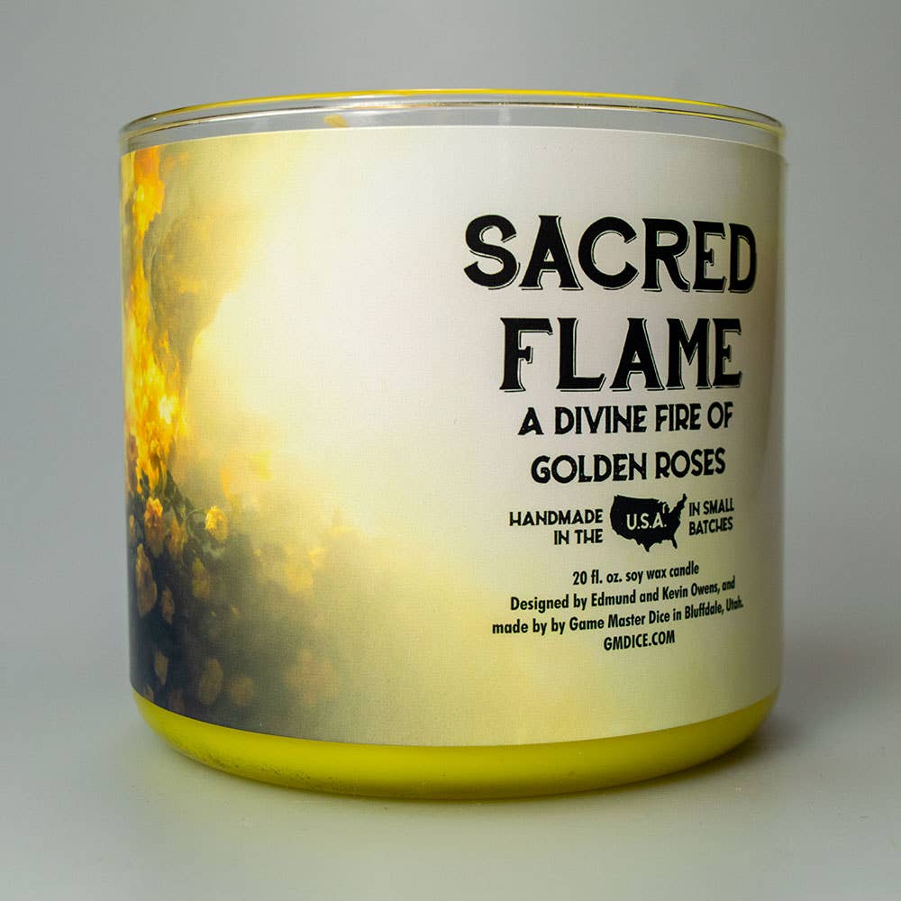 Game Master Dice - Sacred Flame Gaming Candle