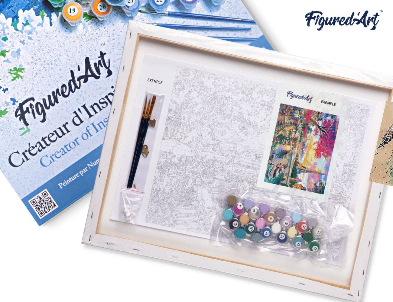 Figured'Art - Paint by numbers Framed - Turtle Design