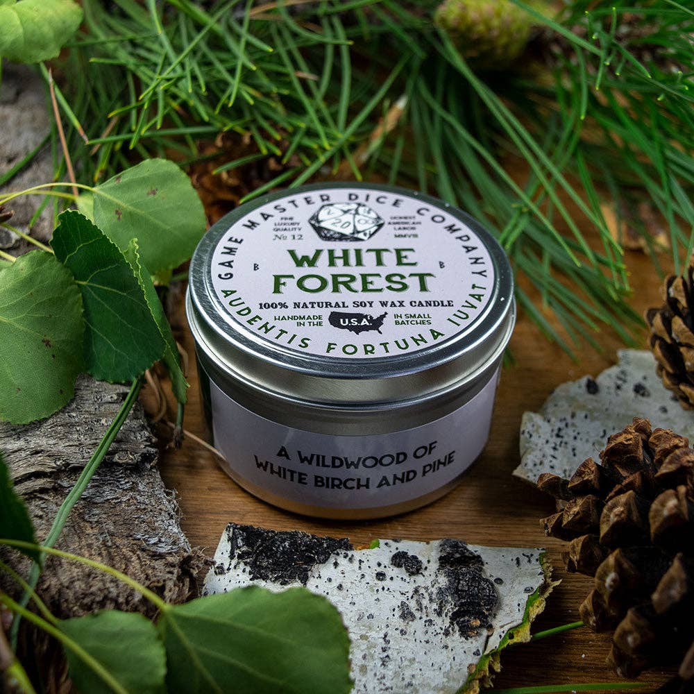 Game Master Dice - White Forest Gaming Candle