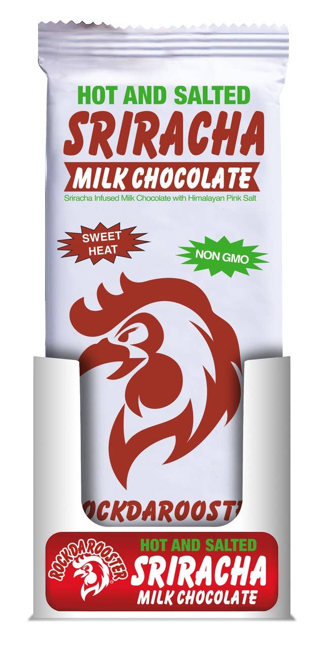 Grandpa Joe's Candy Shop - Hot and Salted Sriracha Milk Chocolate Bar, 2.5oz