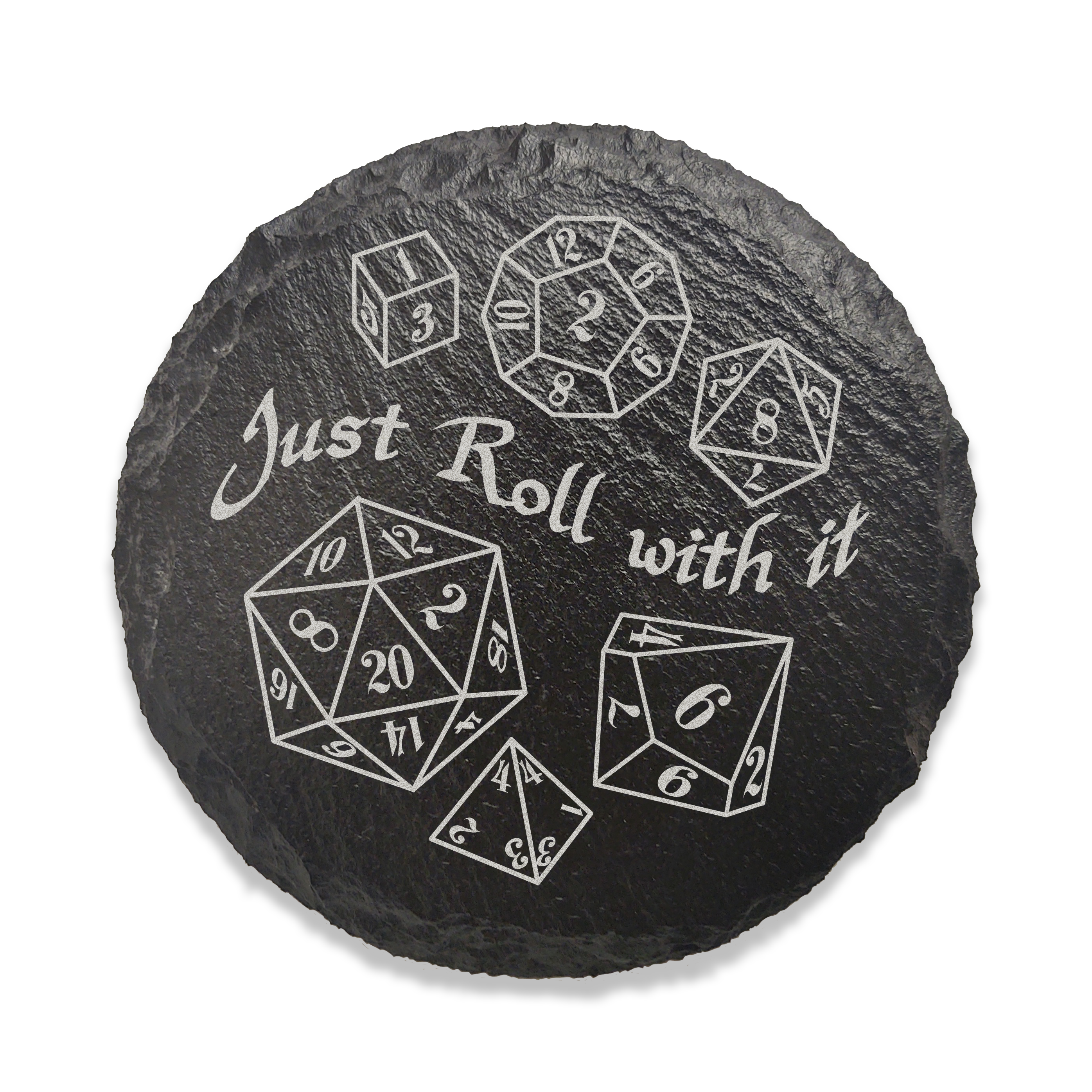 Game Master Dice - Funny D&D Drink Coaster
