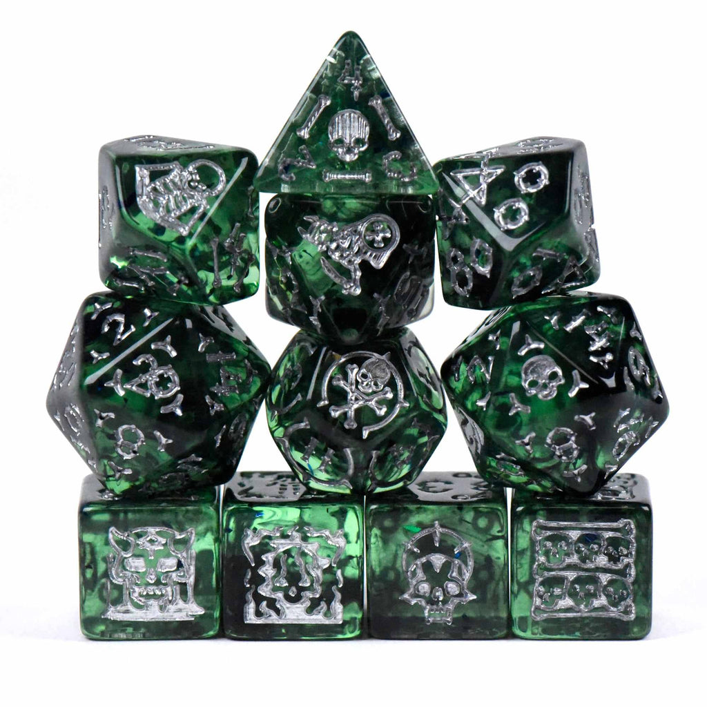 DNDDICE.COM - Crypt of the Necromancer 11 Dice Set