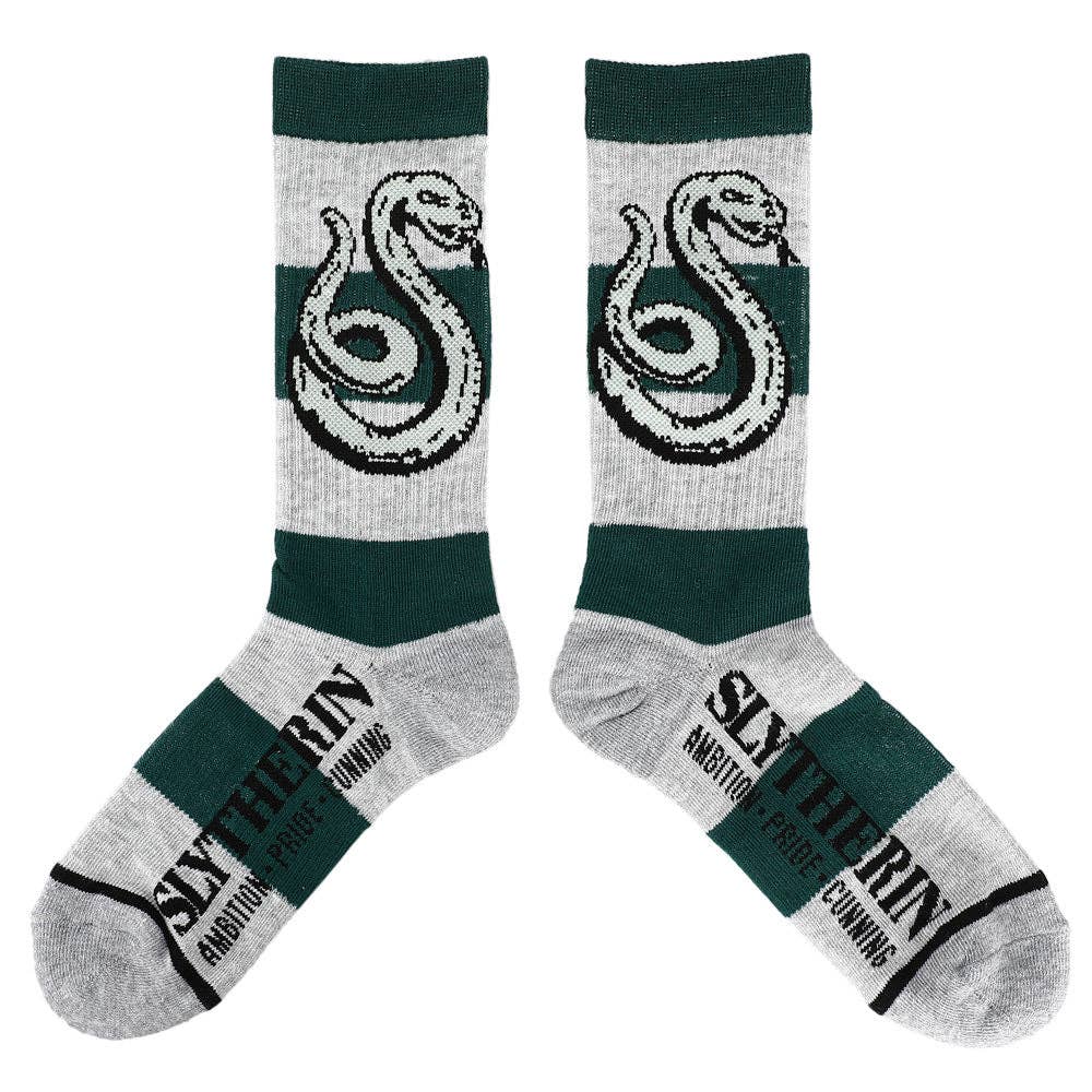 Bioworld Merchandising - Harry Potter Slytherin Rugby Stripe Crew Socks