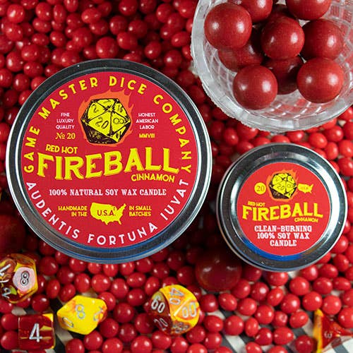 Game Master Dice - Fireball Gaming Candle