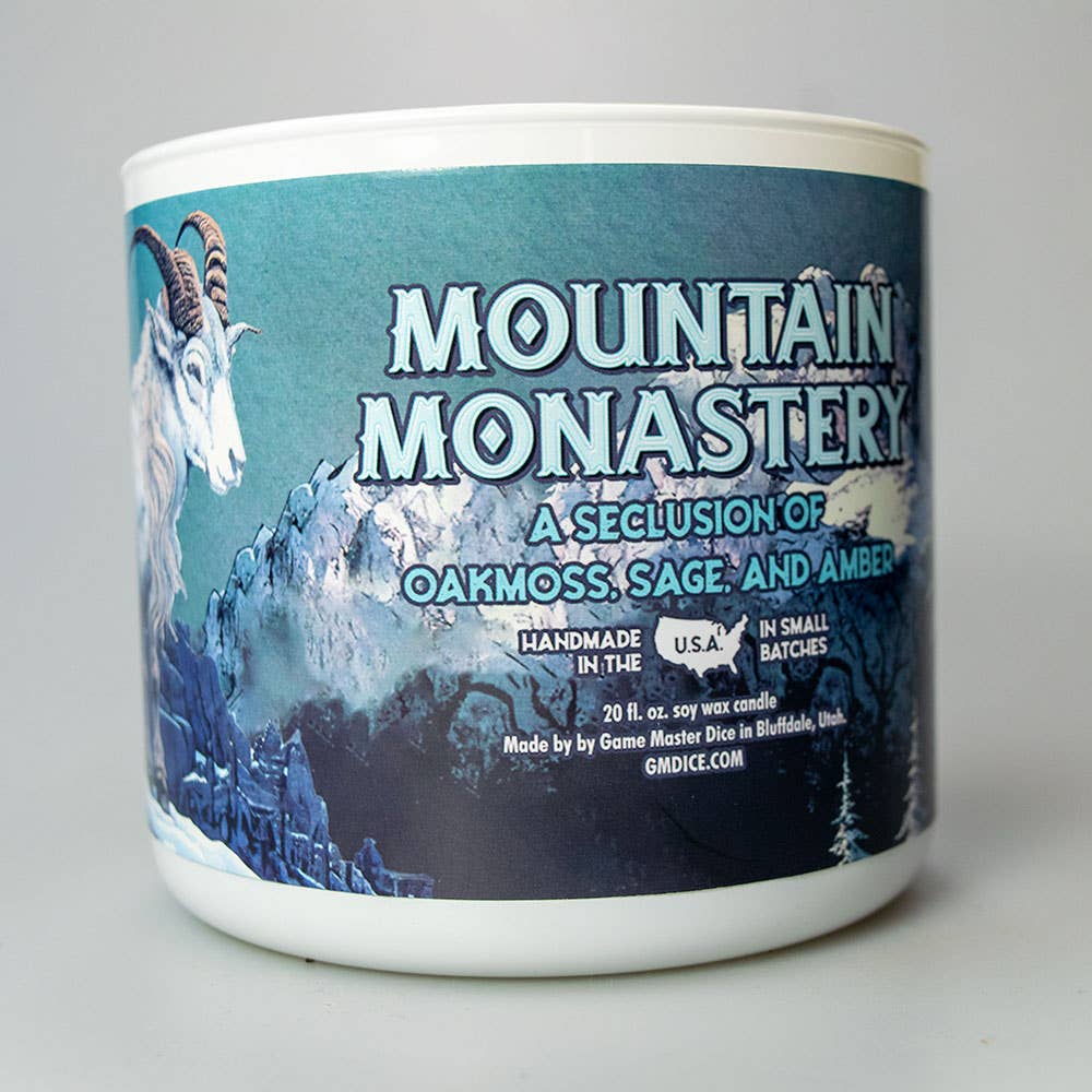 Game Master Dice - Mountain Monastery Gaming Candle
