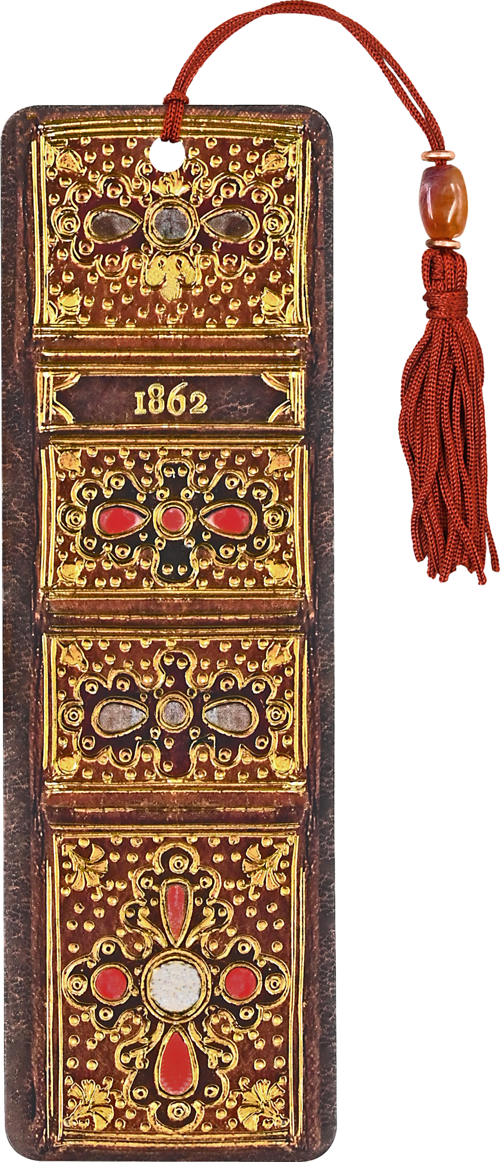 Peter Pauper Press - Antique Book Spine Beaded Bookmark