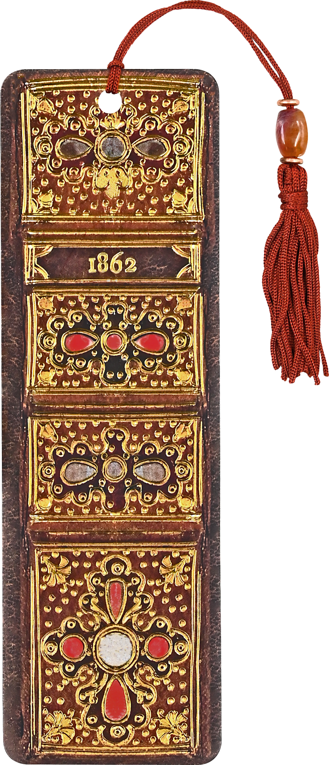 Peter Pauper Press - Antique Book Spine Beaded Bookmark