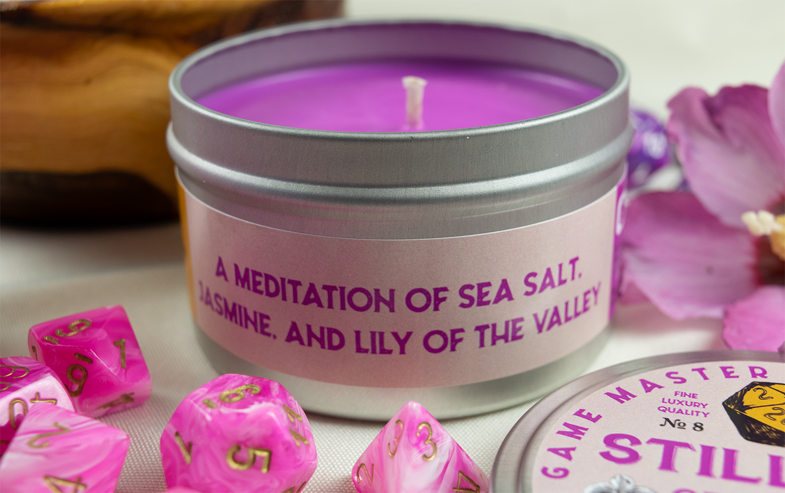 Game Master Dice - Stillness of Mind Gaming Candle