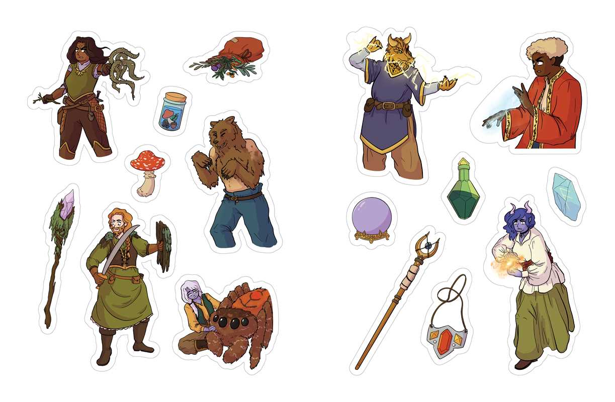 Simon & Schuster - Düngeonmeister RPG Sticker Book by Jef Aldrich