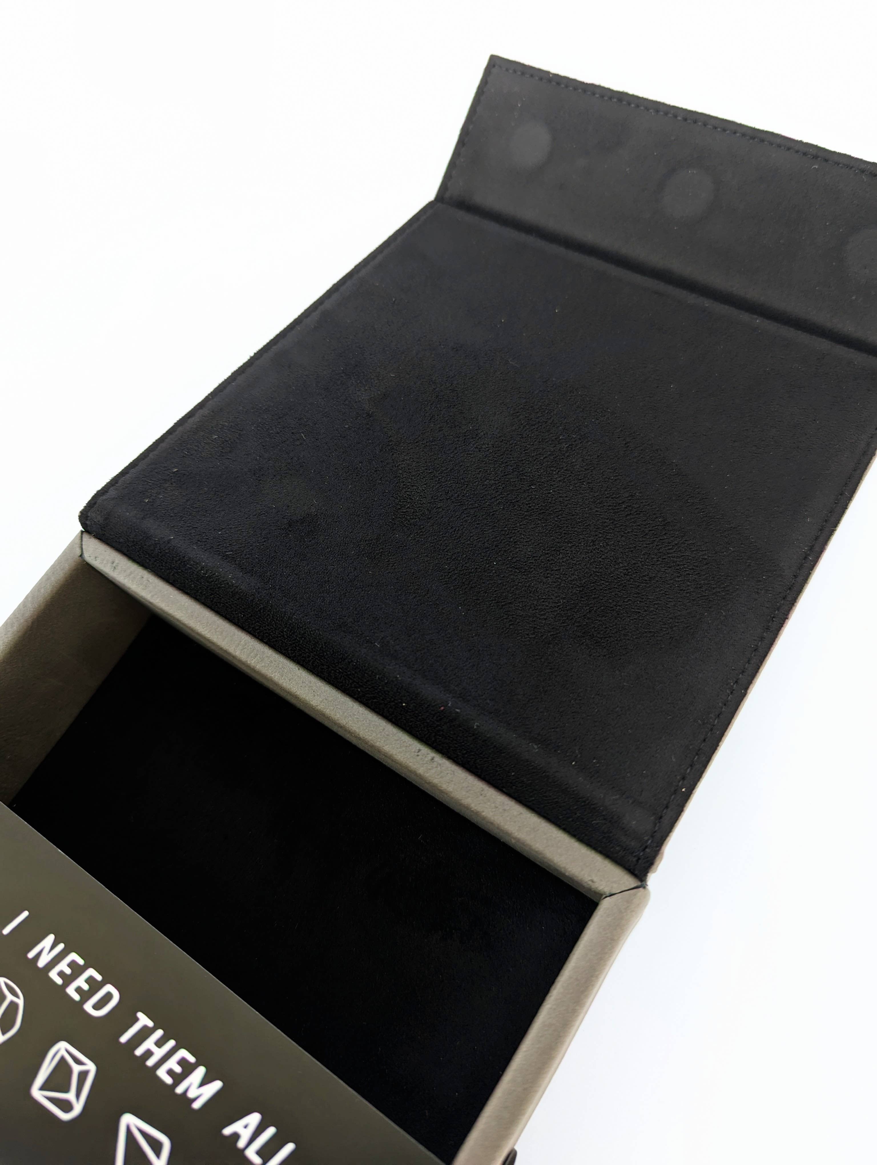 NTSD Gaming and Bookish Goods - Yes, I Need Them All - D&D - Vegan Leather Dice Box