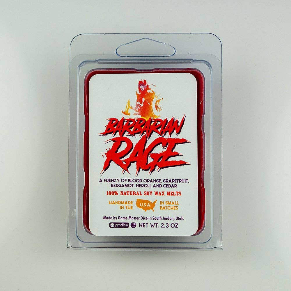 Game Master Dice - Barbarian Rage Gaming Candle