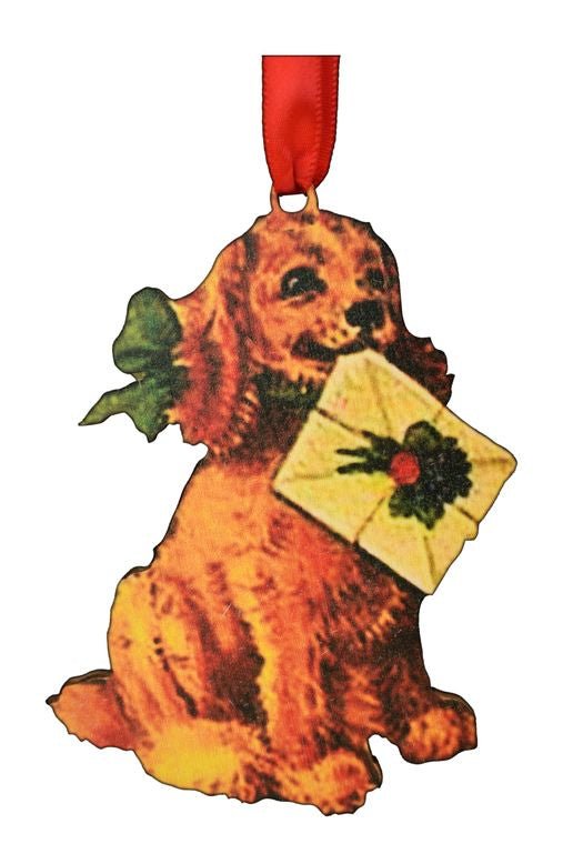 Christmas Dog Printed Wooden Ornament - #shop_name Buy Socks You AllOrnaments