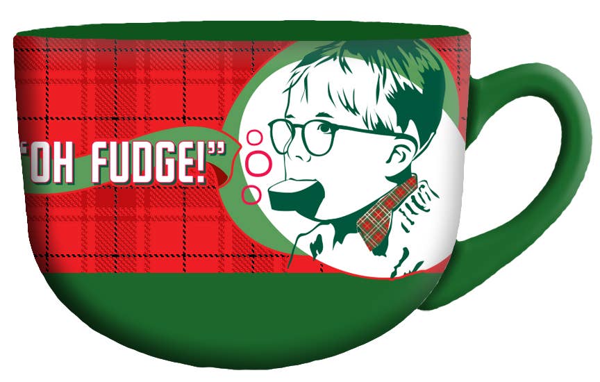 Christmas Story Oh Fudge 24oz Ceramic Soup Mug - #shop_name Silver BuffaloGifts