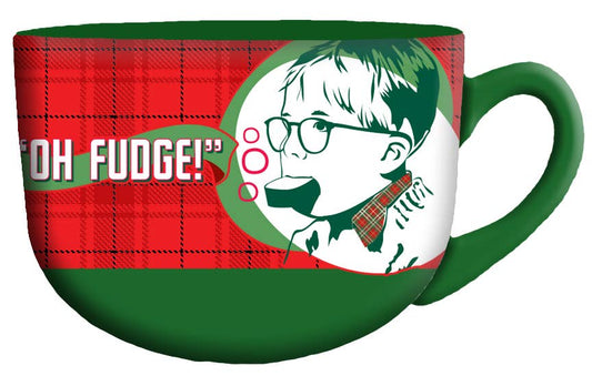 Christmas Story Oh Fudge 24oz Ceramic Soup Mug - #shop_name Silver BuffaloGifts