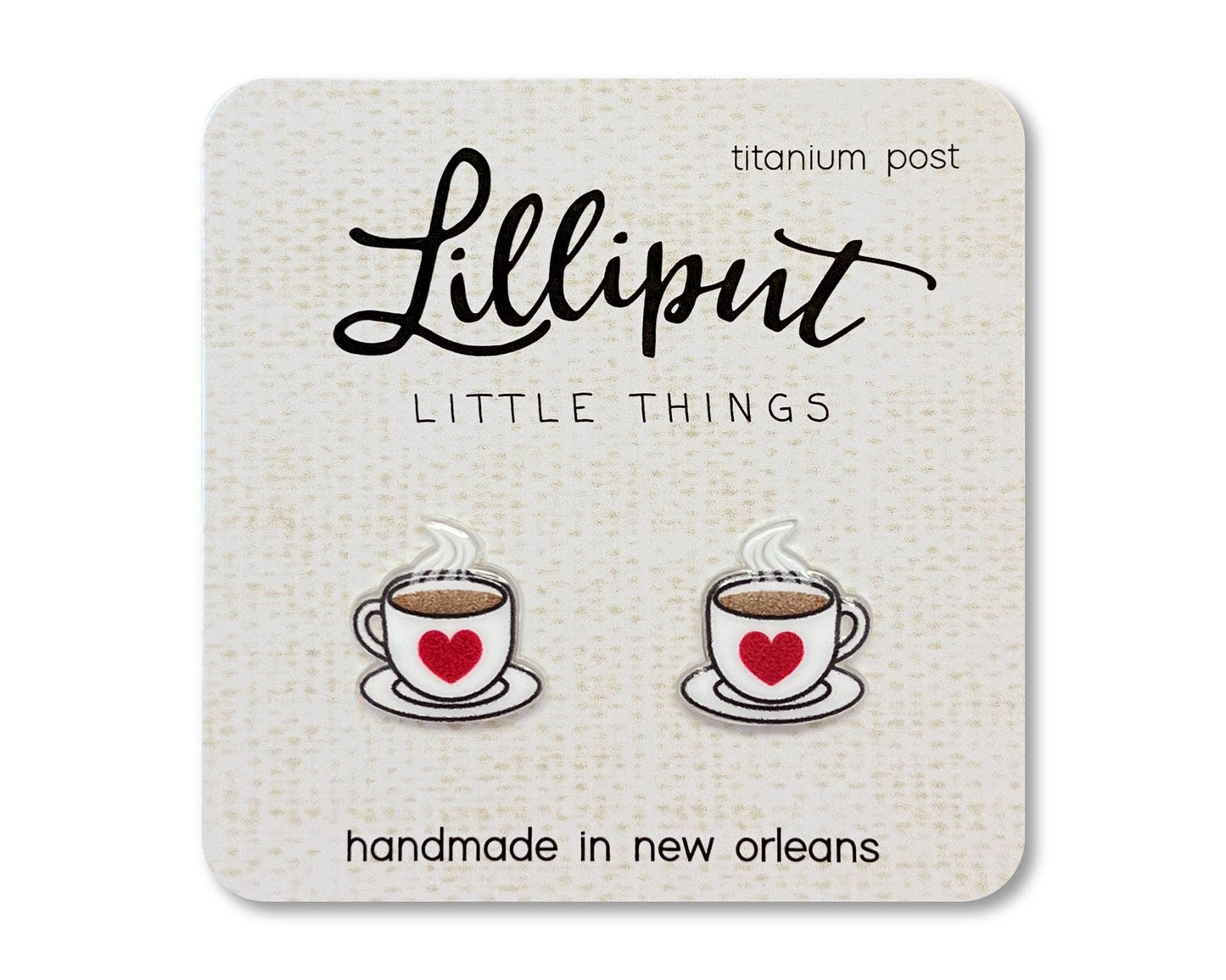 Coffee Cup Earrings - #shop_name Lilliput Little ThingsGifts