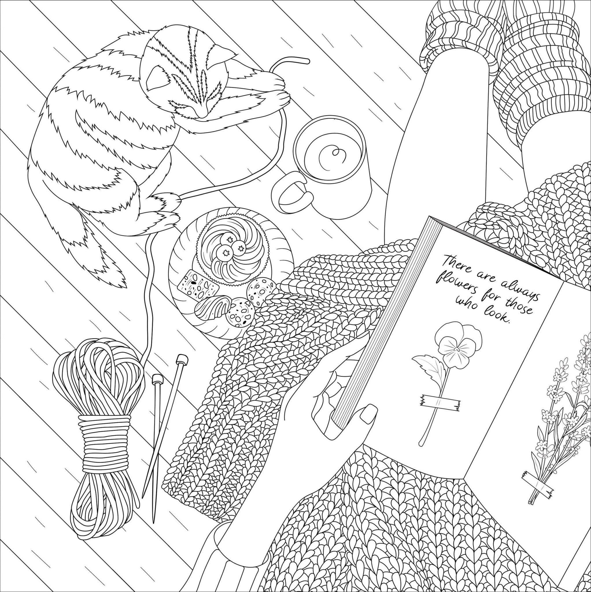 Cottagecore Adult Coloring Book - #shop_name Peter Pauper PressGifts