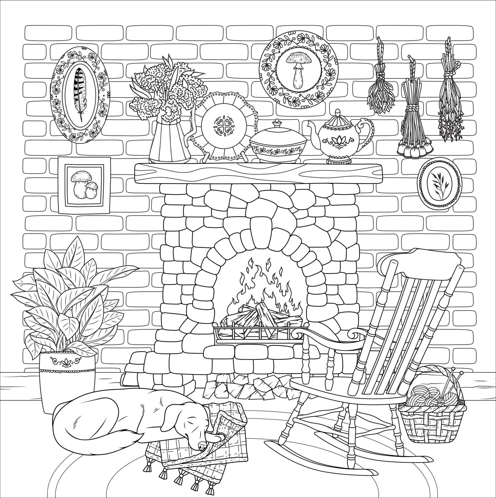 Cottagecore Adult Coloring Book - #shop_name Peter Pauper PressGifts