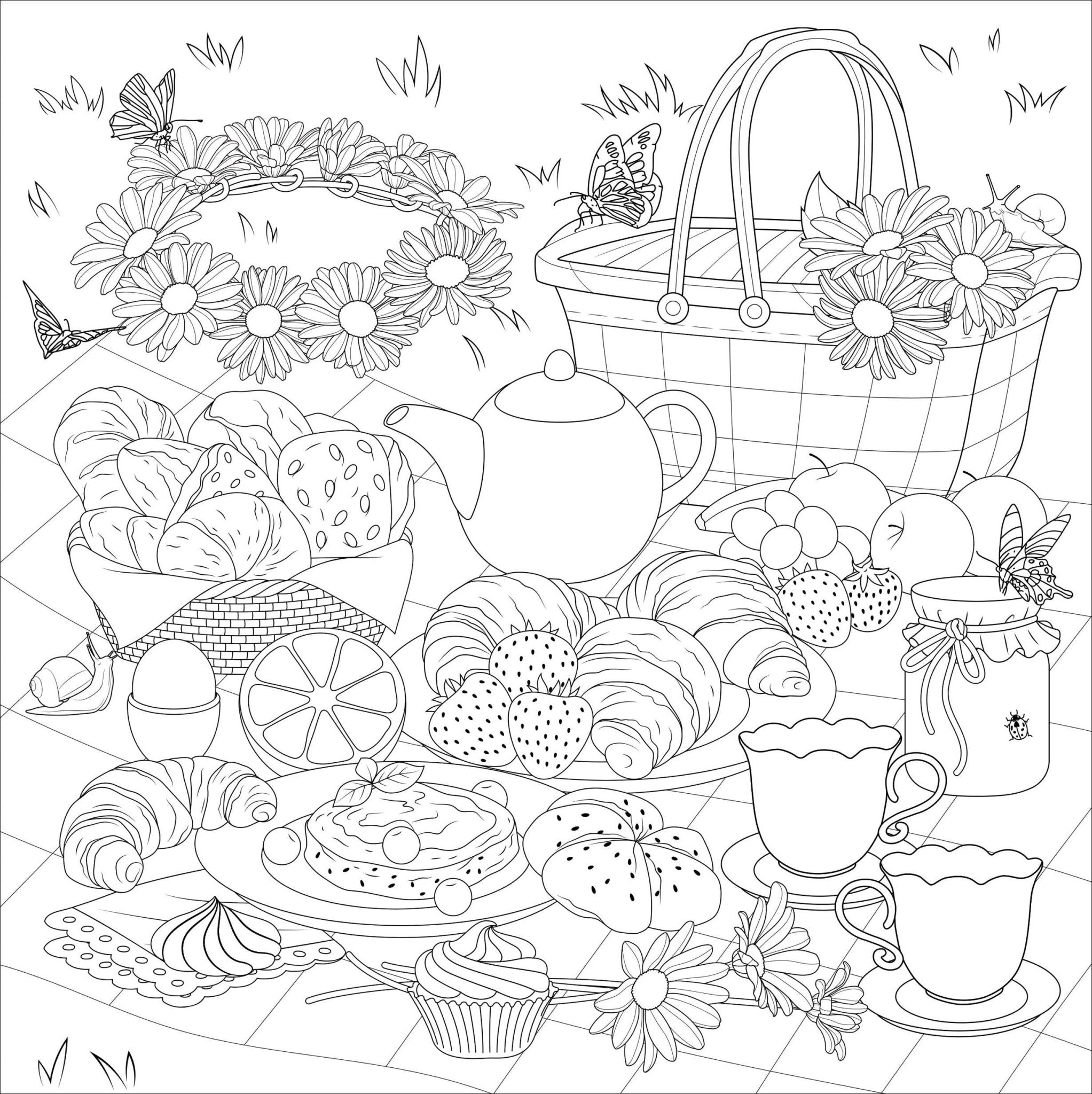 Cottagecore Adult Coloring Book - #shop_name Peter Pauper PressGifts