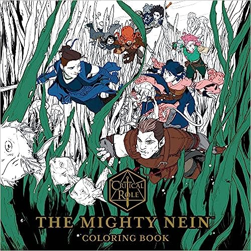 Critical Role: The Mighty Nein Coloring Book - #shop_name Penguin Random HouseBooks