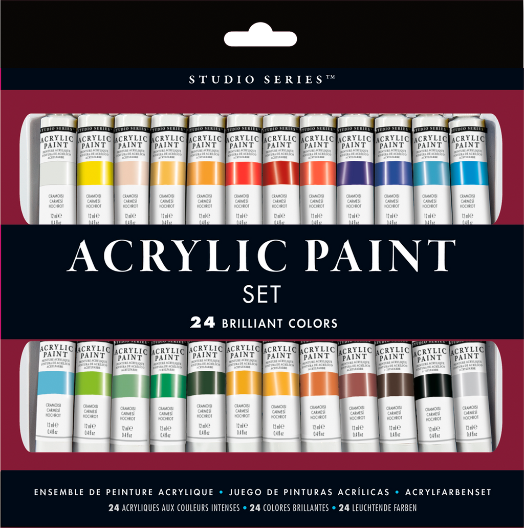 Peter Pauper Press - Studio Series Acrylic Paint Set (24 colors)