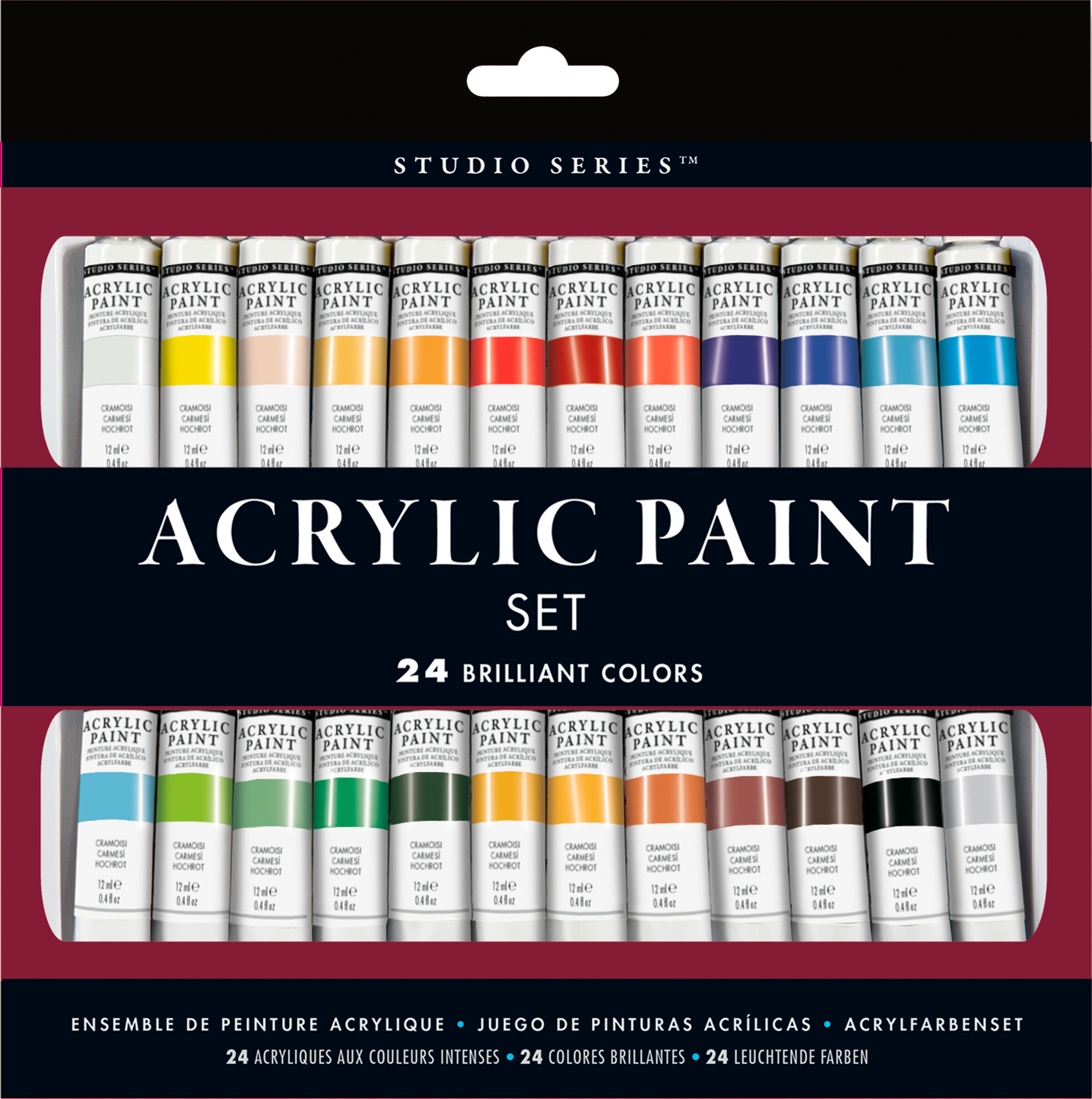 Peter Pauper Press - Studio Series Acrylic Paint Set (24 colors)