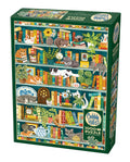 Outset Games and Cobble Hill Puzzles - The Purrfect Bookshelf 1000pc puzzle