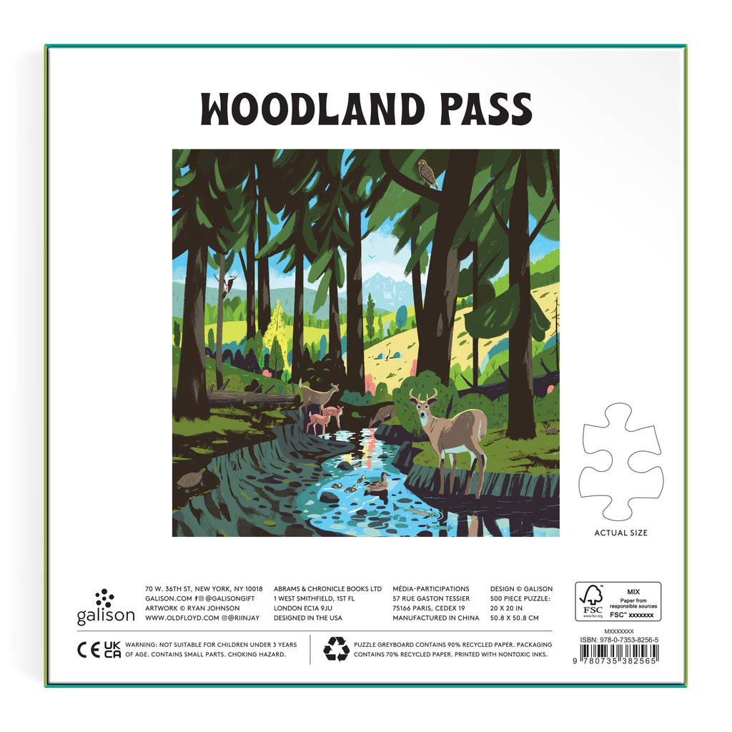 Chronicle Books - Woodland Pass 500 Piece Puzzle