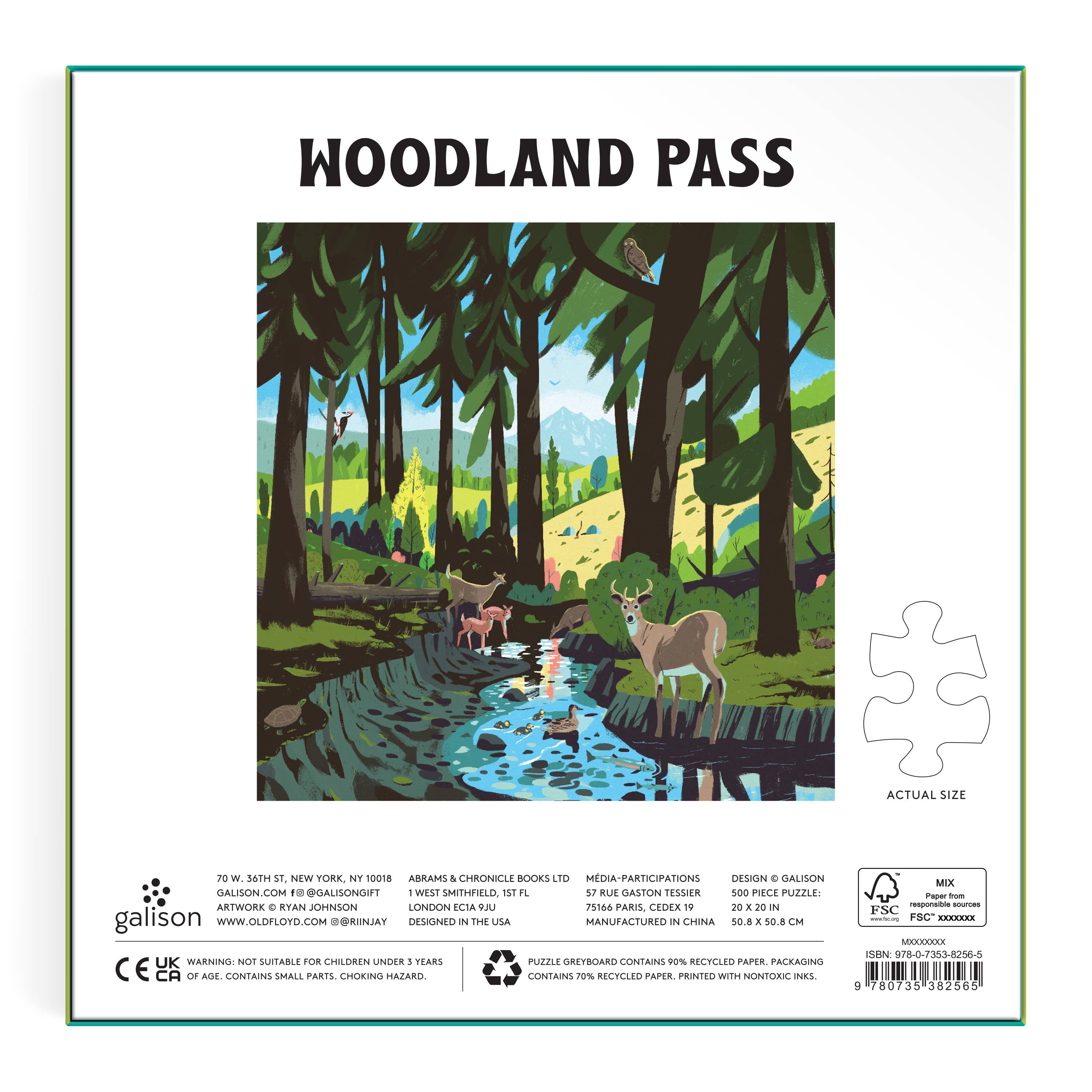 Chronicle Books - Woodland Pass 500 Piece Puzzle