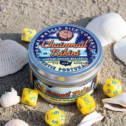 Game Master Dice - Chainmail Bikini Gaming Candle