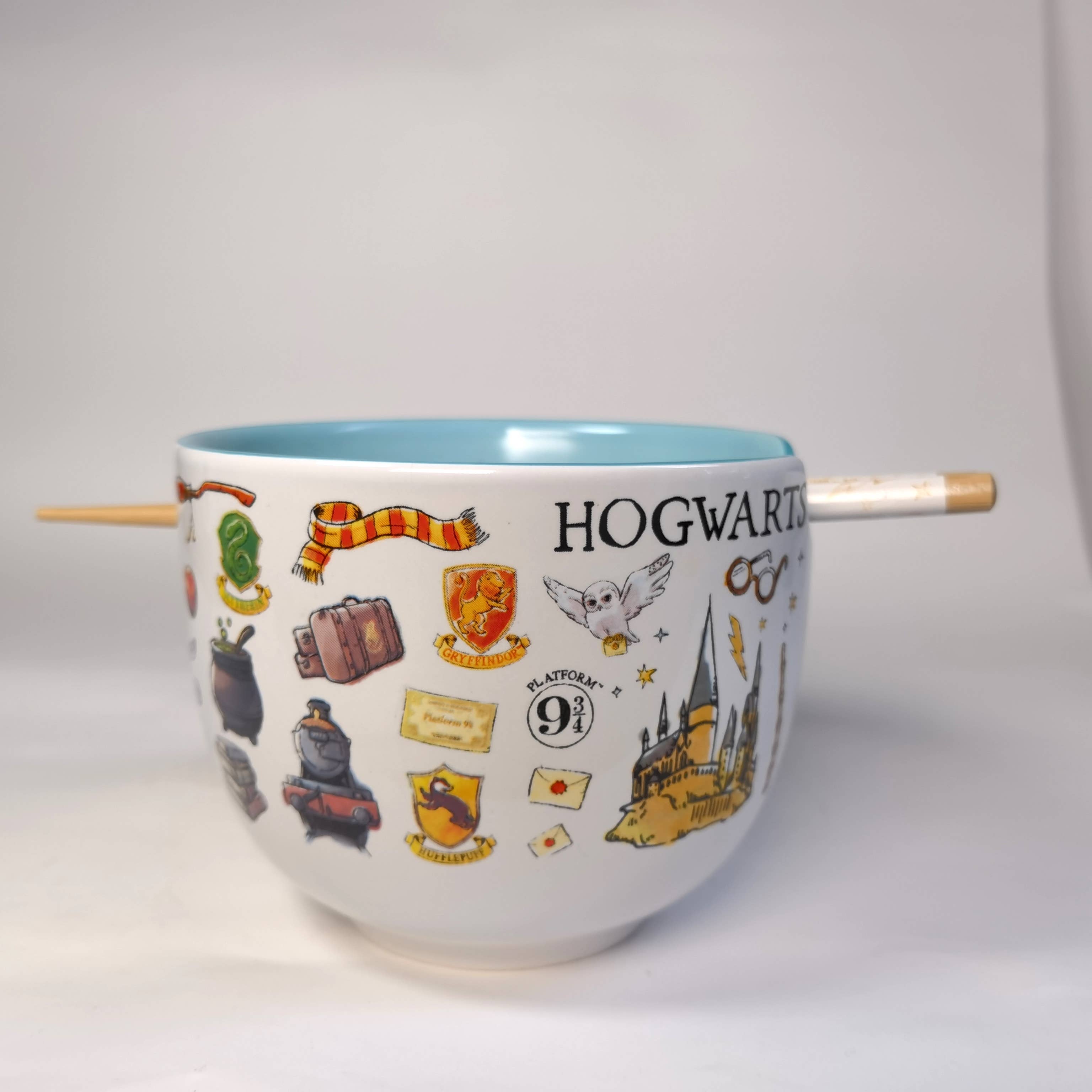 Silver Buffalo - Harry Potter Hogwarts Destination Ramen Bowl with Chopsticks