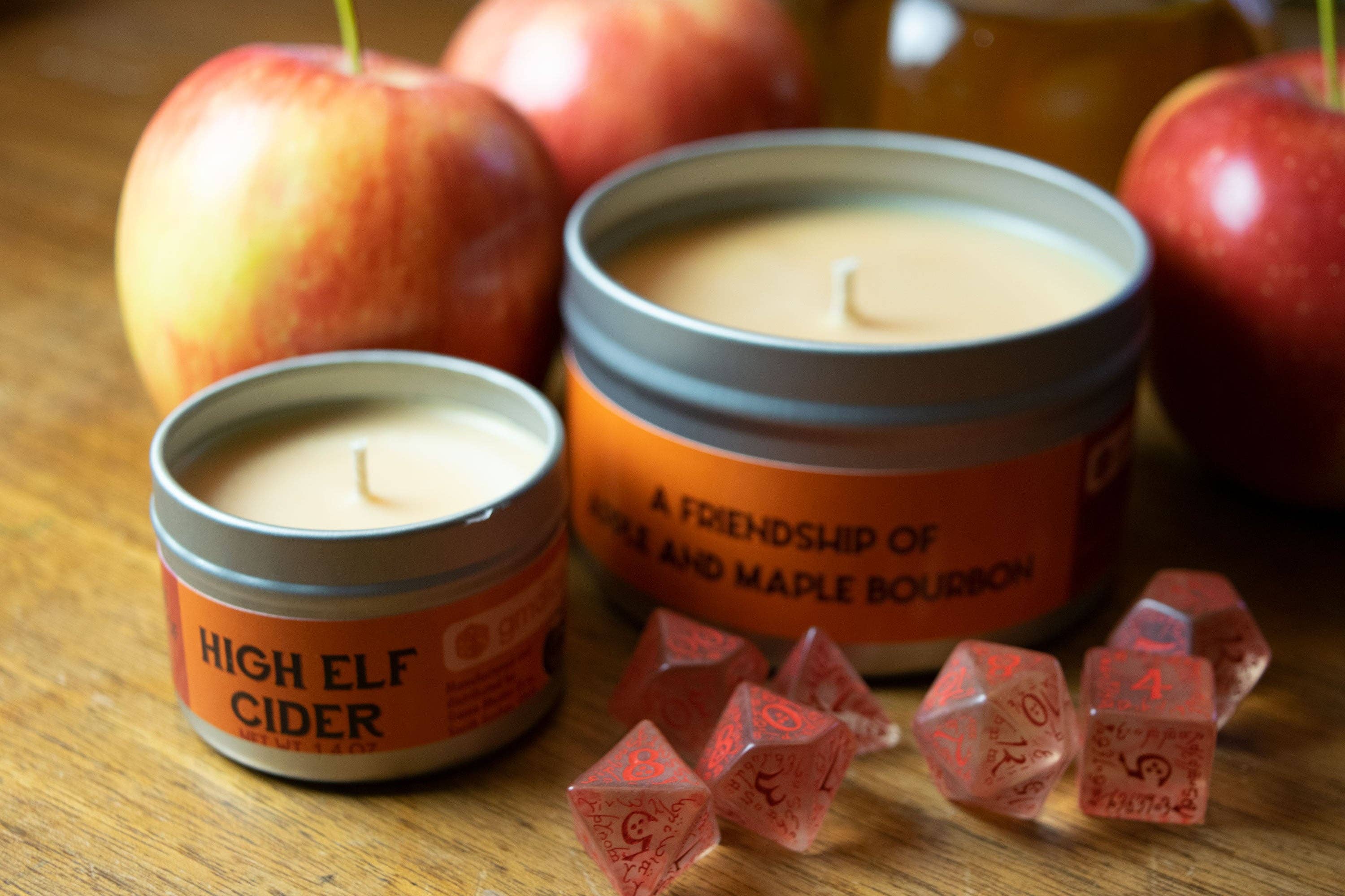 Game Master Dice - High Elf Cider Gaming Candle