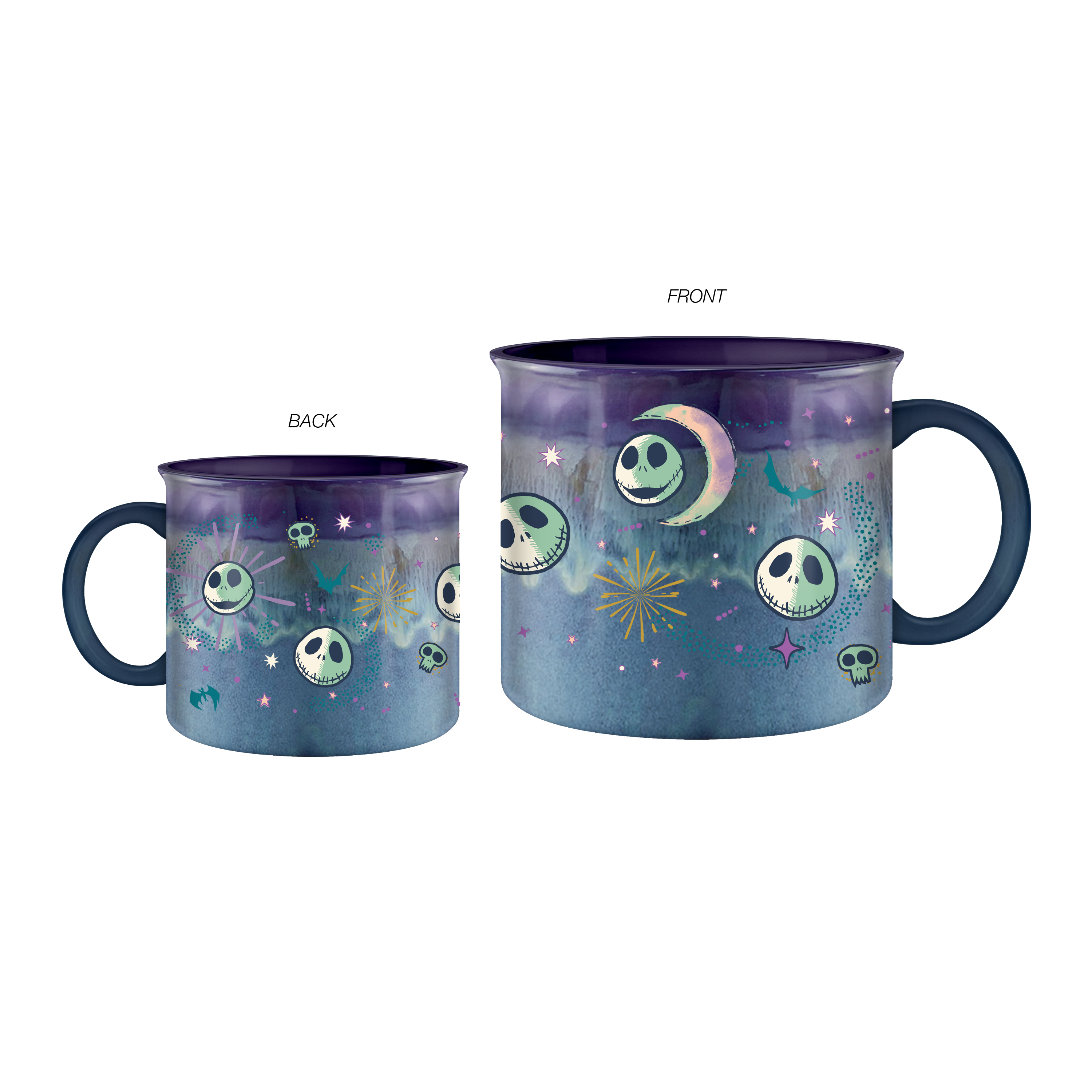Silver Buffalo - Nightmare Before Christmas Reactive 20oz Ceramic Camper Mug