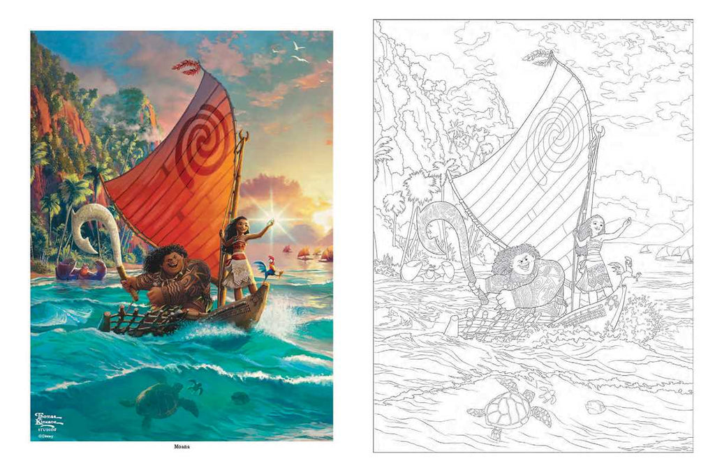 Simon & Schuster - Disney Dreams Collection Thomas Kinkade Studios Celebrations Coloring Book by Thomas Kinkade Studios