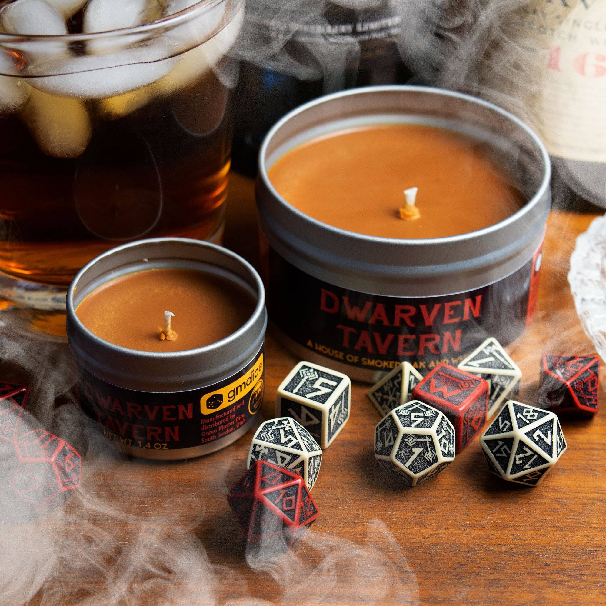 Game Master Dice - Dwarven Tavern Gaming Candle