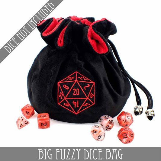 DNDDICE.COM - Big Fuzzy Dice Bag - 6 Colors