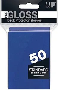 Deck Protector Pack: Blue Gloss 50ct - #shop_name AllianceTrading Card Accessories