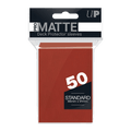 Deck Protector Pack: Red Matte 50ct - #shop_name AllianceTrading Card Accessories