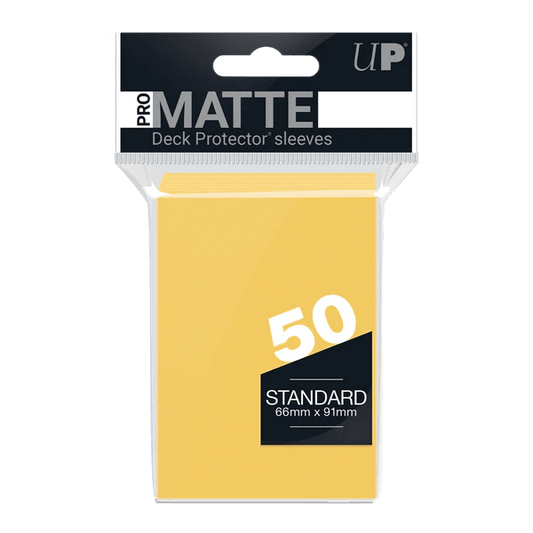 Deck Protector Pack: Yellow 50ct - #shop_name AllianceTrading Card Accessories