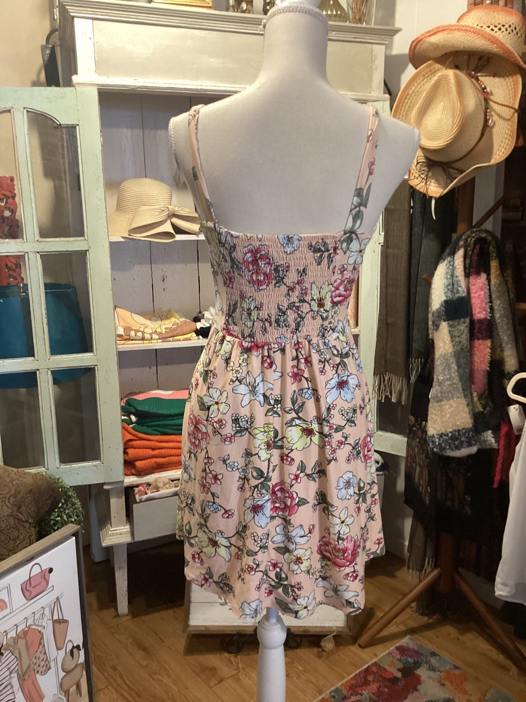 Derek Heart pink floral Dress size medium - #shop_name Jess's Unique Boutique
