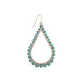 Desert Rain Turquoise Bead Teardrop Earring - #shop_name ZADGifts